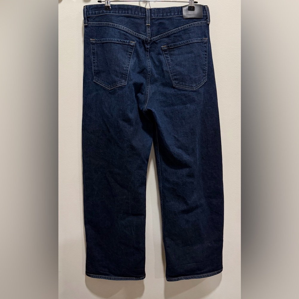 Citizens Of Humanity Ayla Baggy High Rise Wide Leg Jean Size 31 Dark Indigo - Picture 4 of 9